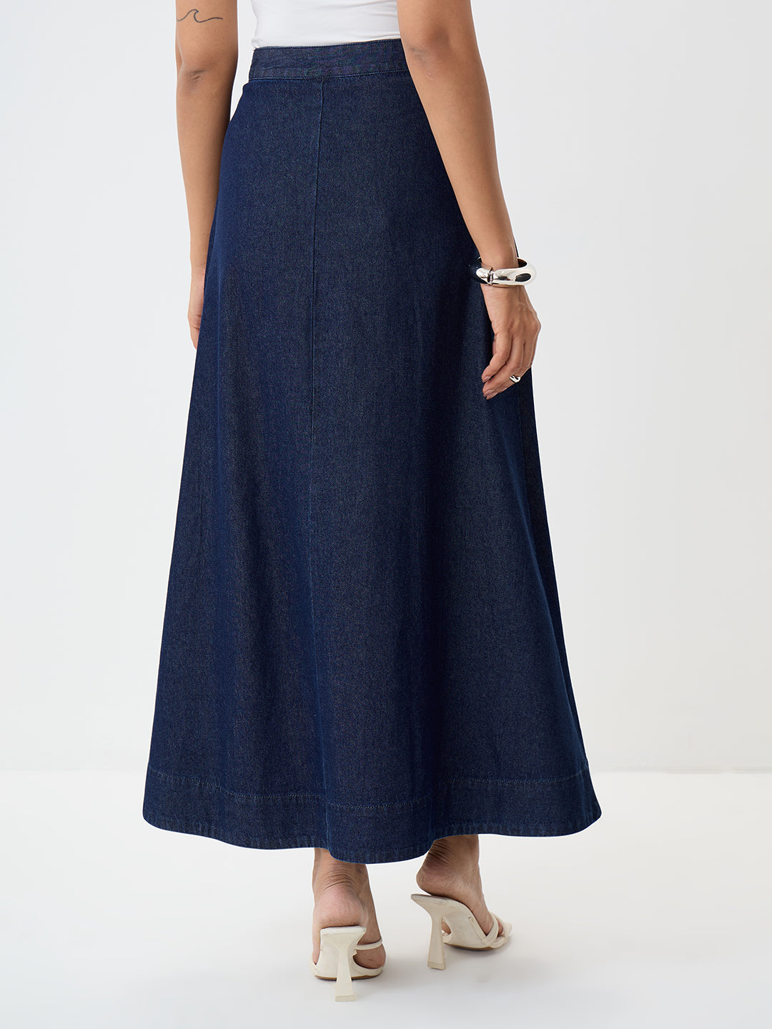 Denimclassic Navy A-Line Maxi Skirt