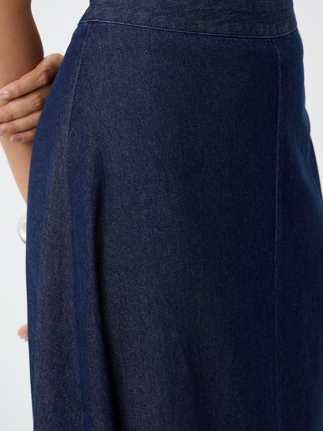 Denimclassic Navy A-Line Maxi Skirt