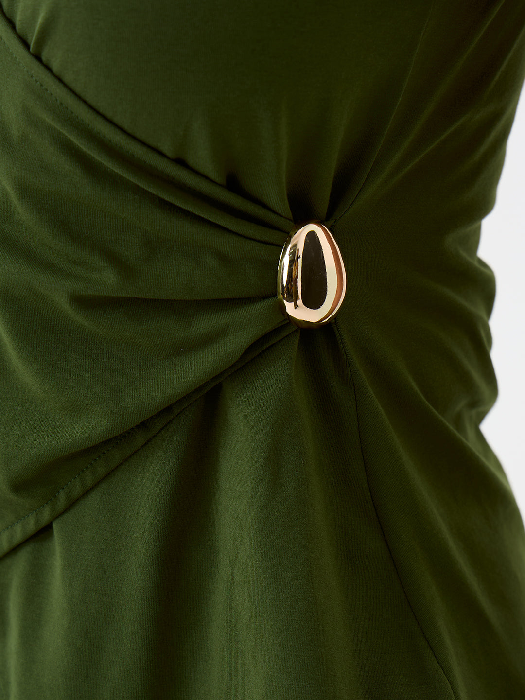 TrueStretch Olive Wrap Top Co-ord