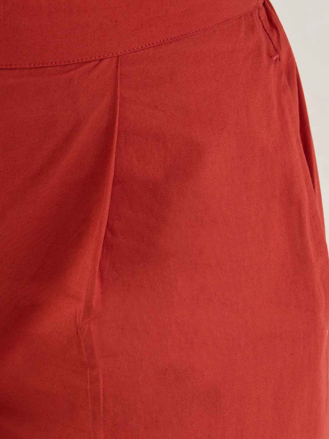 Rust Poplin Shirt Co-Ord Set