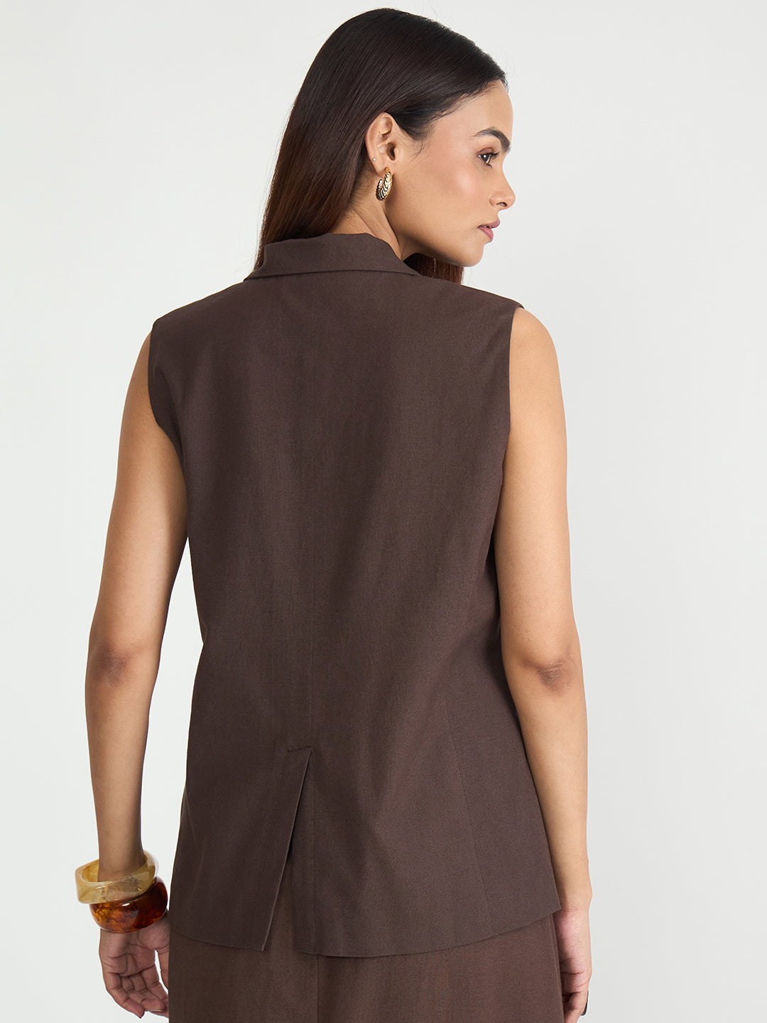 LinenLite Mocha Contour Vest