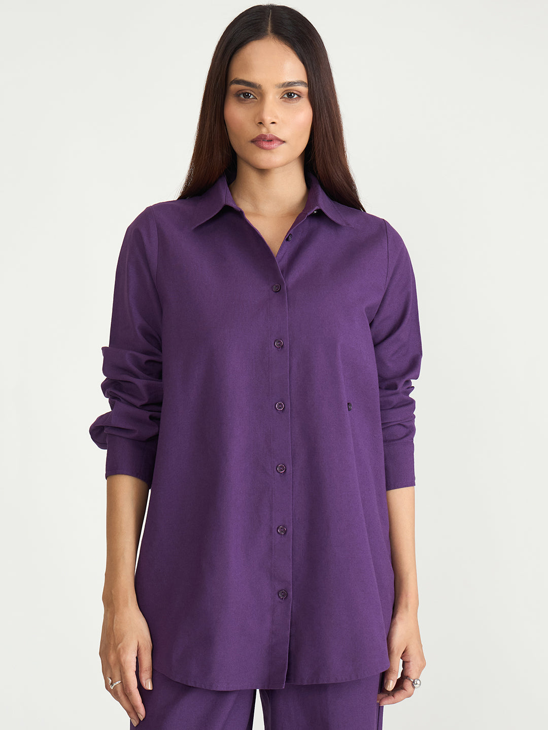 LinenLite Deep Plum Transform Shirt