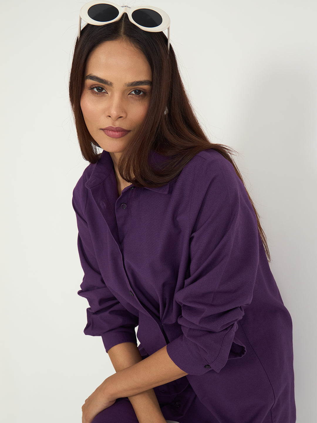 LinenLite Deep Plum Transform Shirt