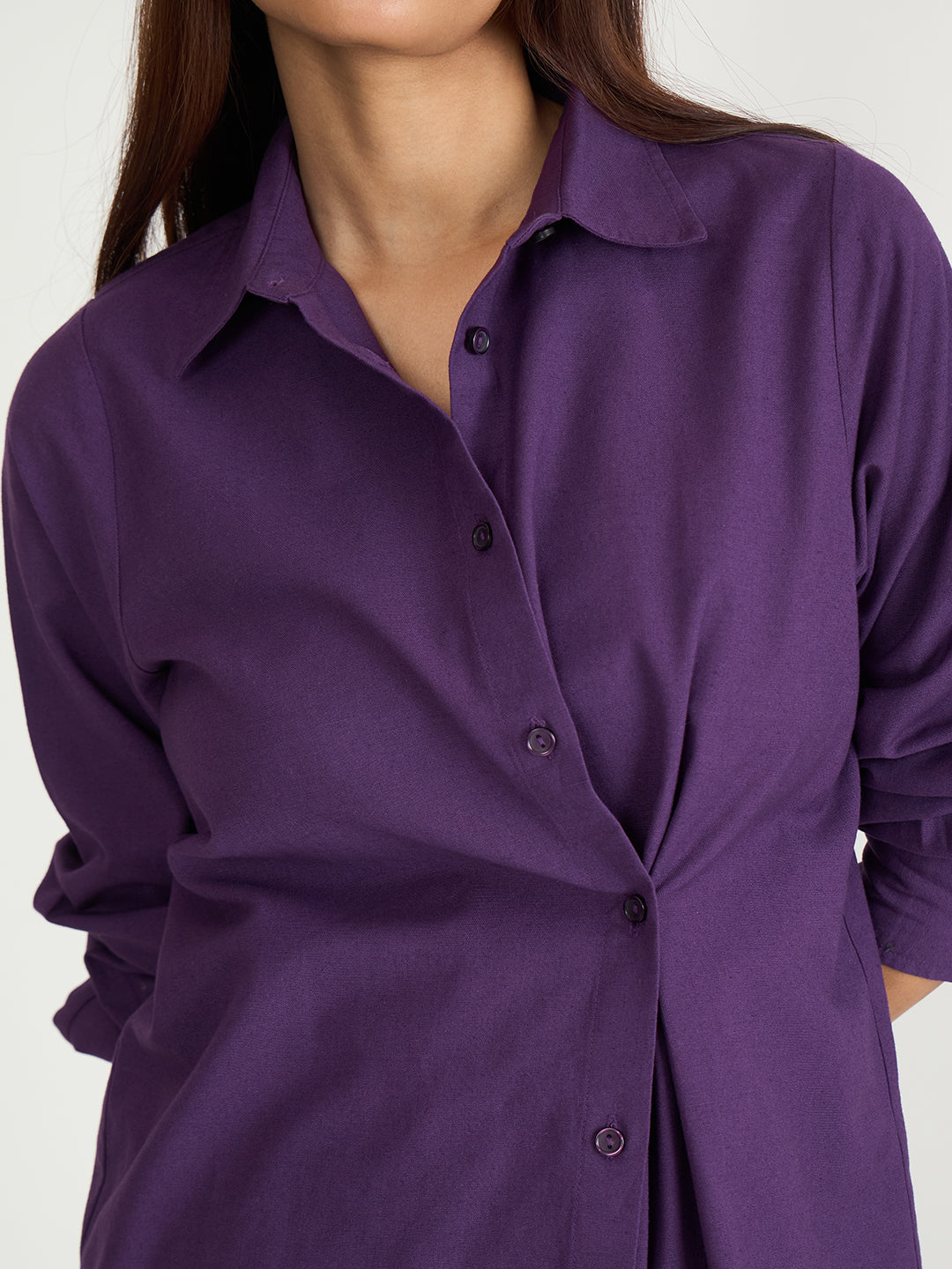 LinenLite Deep Plum Transform Shirt