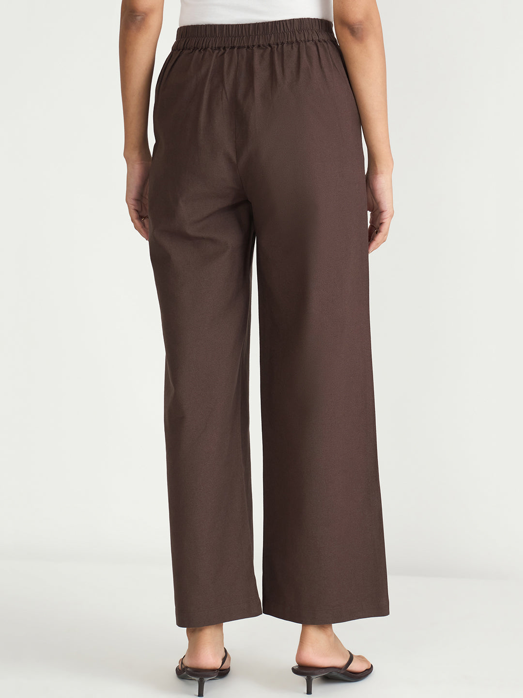 LinenLite Mocha Straight Pants