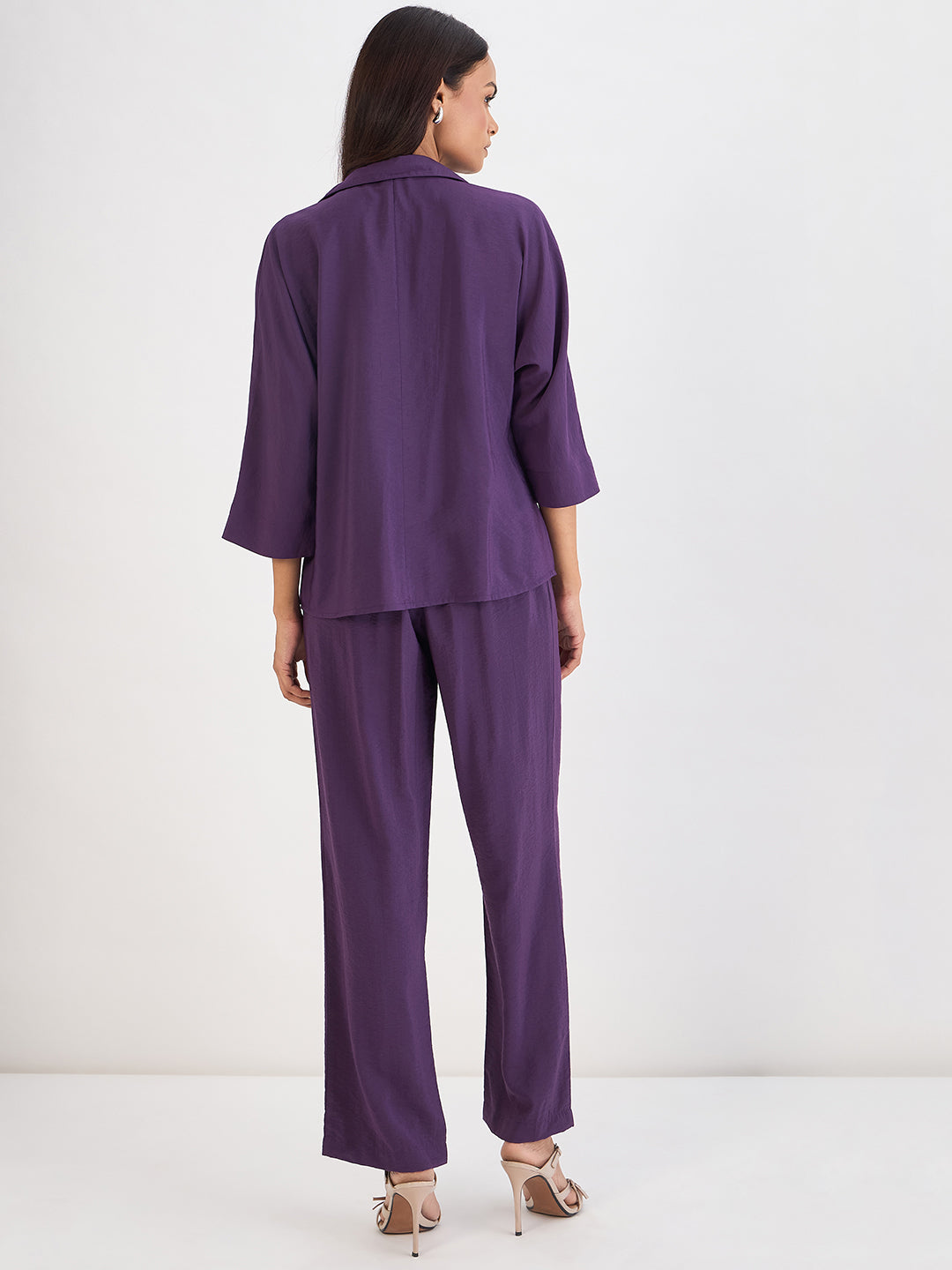 Deep Purple Zip Detail Co-Ord