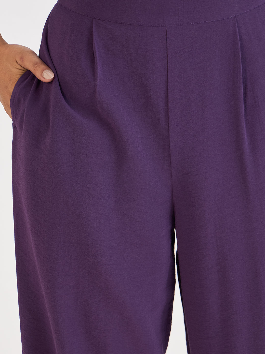 Deep Purple Zip Detail Co-Ord