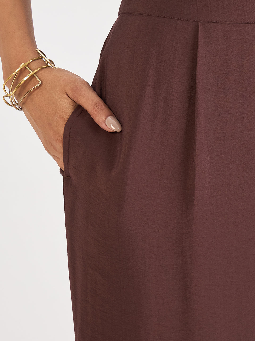 Coffee Brown Zip Detail Co-Ord