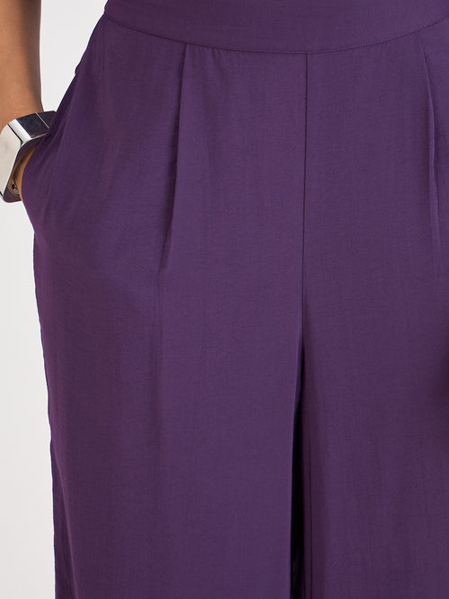 Deep Purple Front Knot Co-Ord