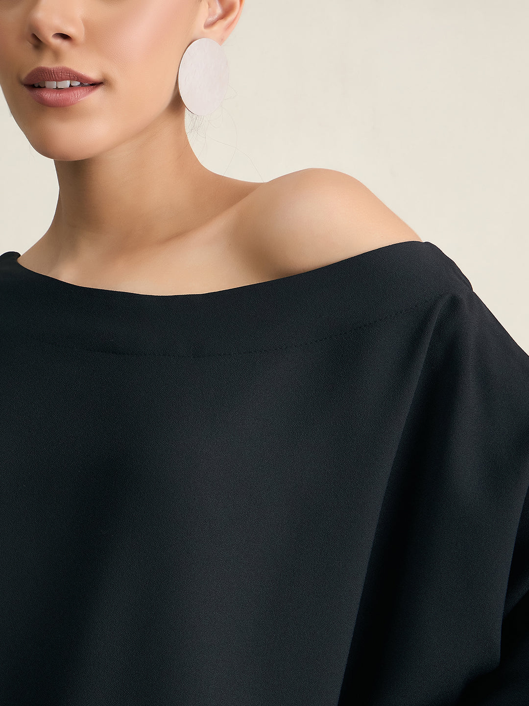 Black One Shoulder Top