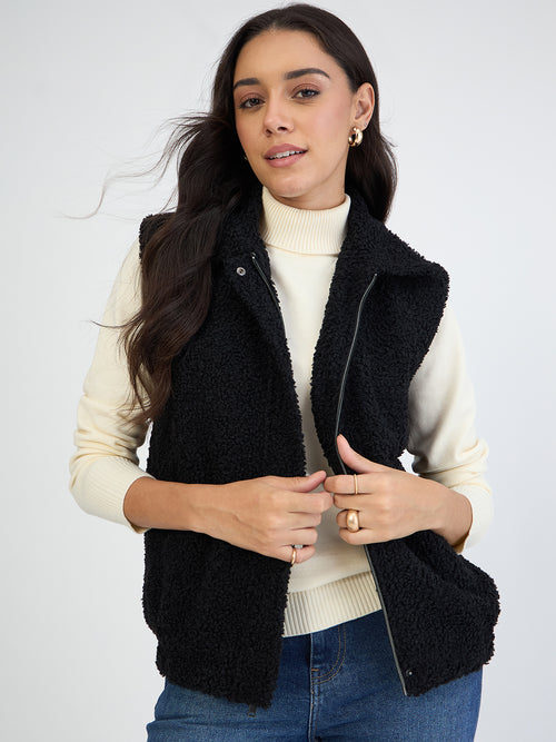 Black Teddy Gilet