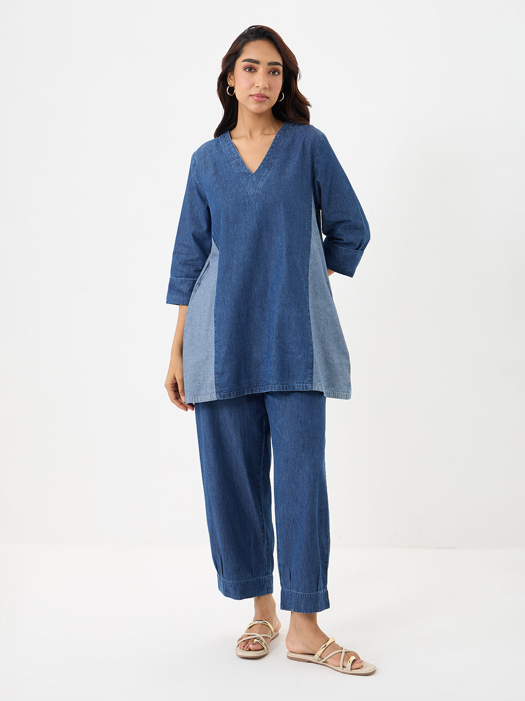 DenimClassic Navy ColorBlock Co-ord