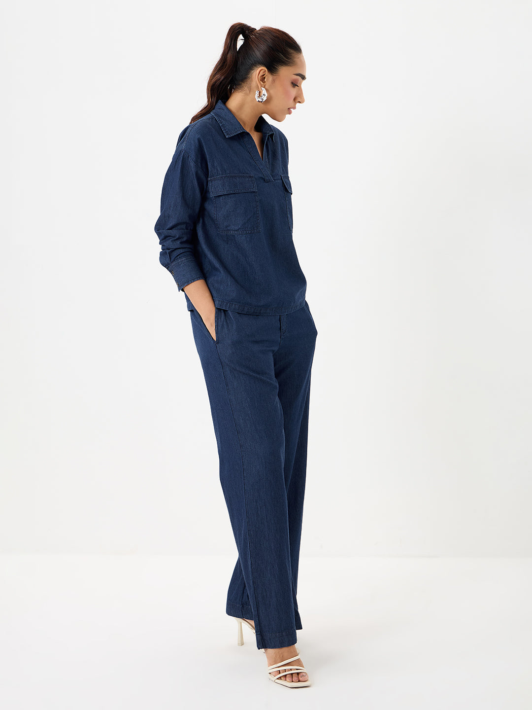 DenimLite Navy Dual Pocket Co-ord