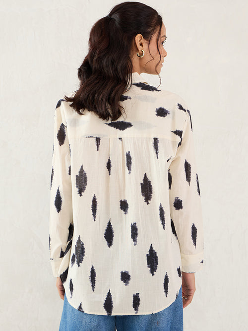 Off-White Abstract Printed Shirt