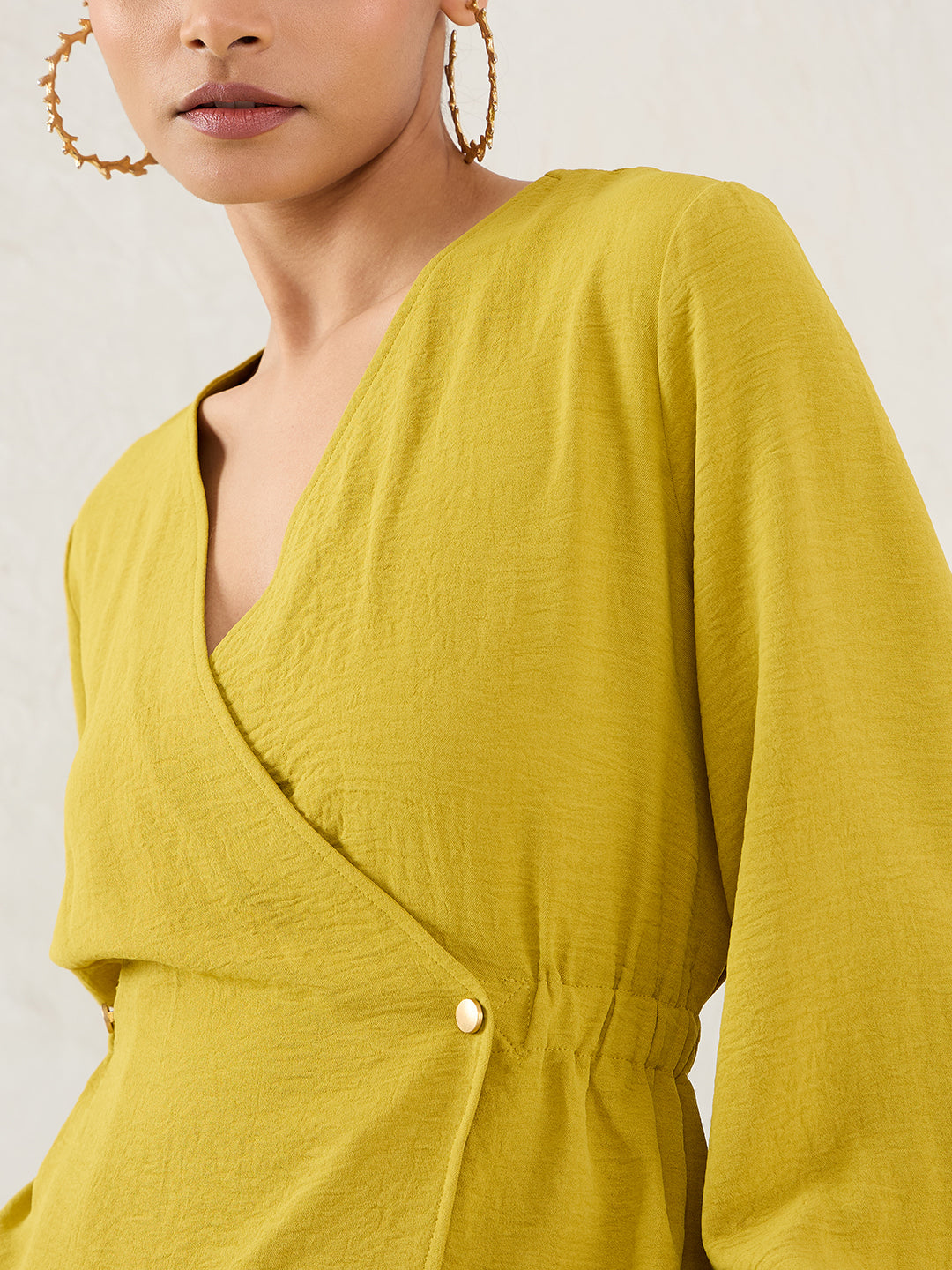 Citrine Green Wrap Co-Ord Set