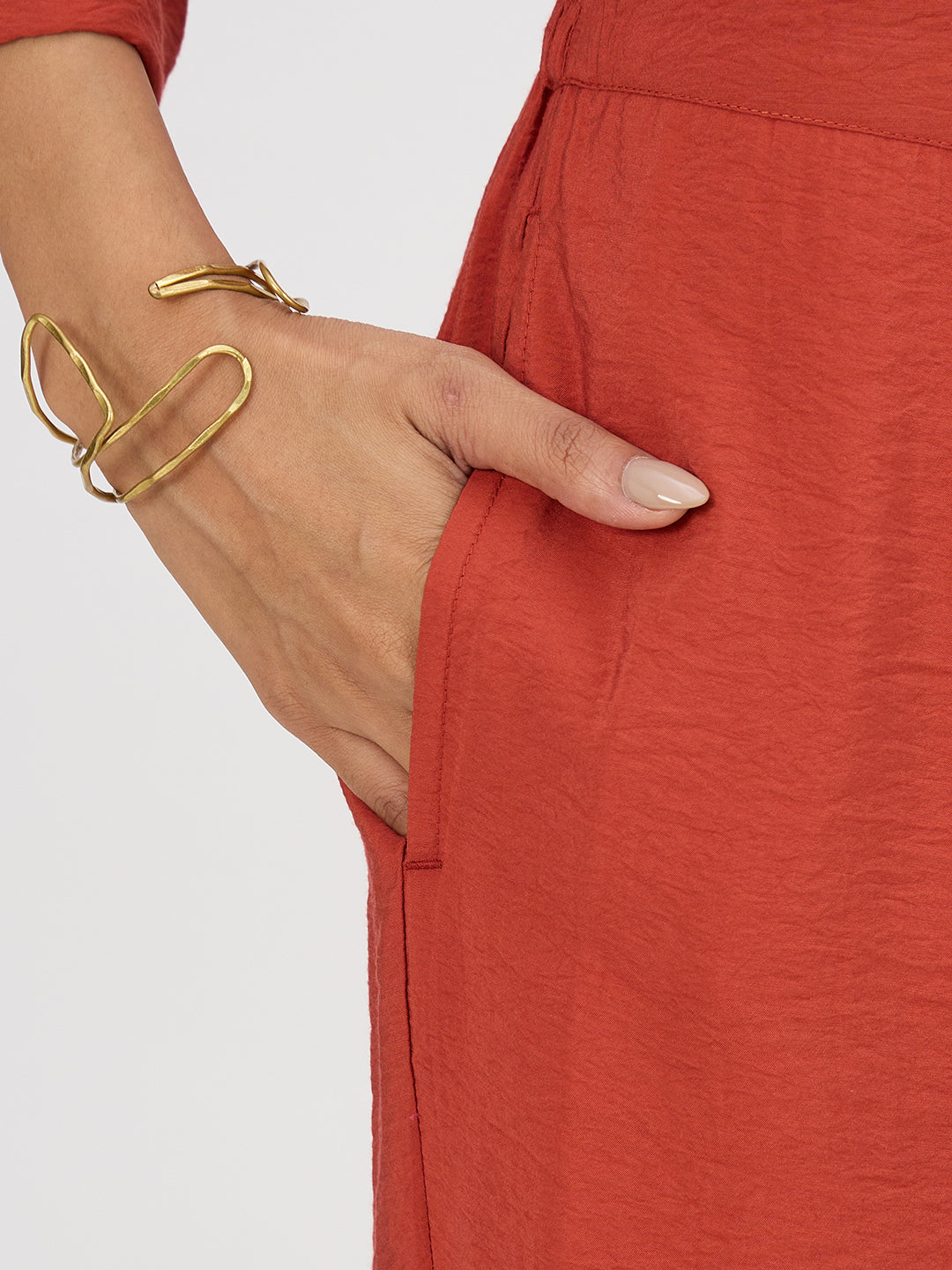 Rust Dual Pocket Shirt Co-Ord