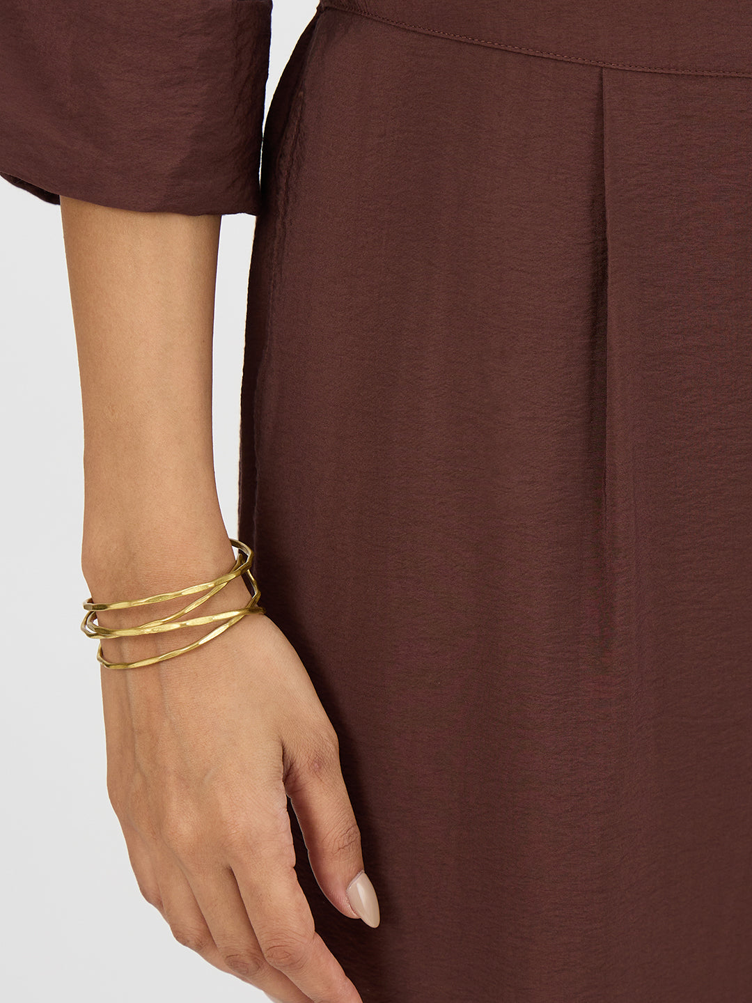 Coffee Brown Dual Pocket Shirt Co-Ord