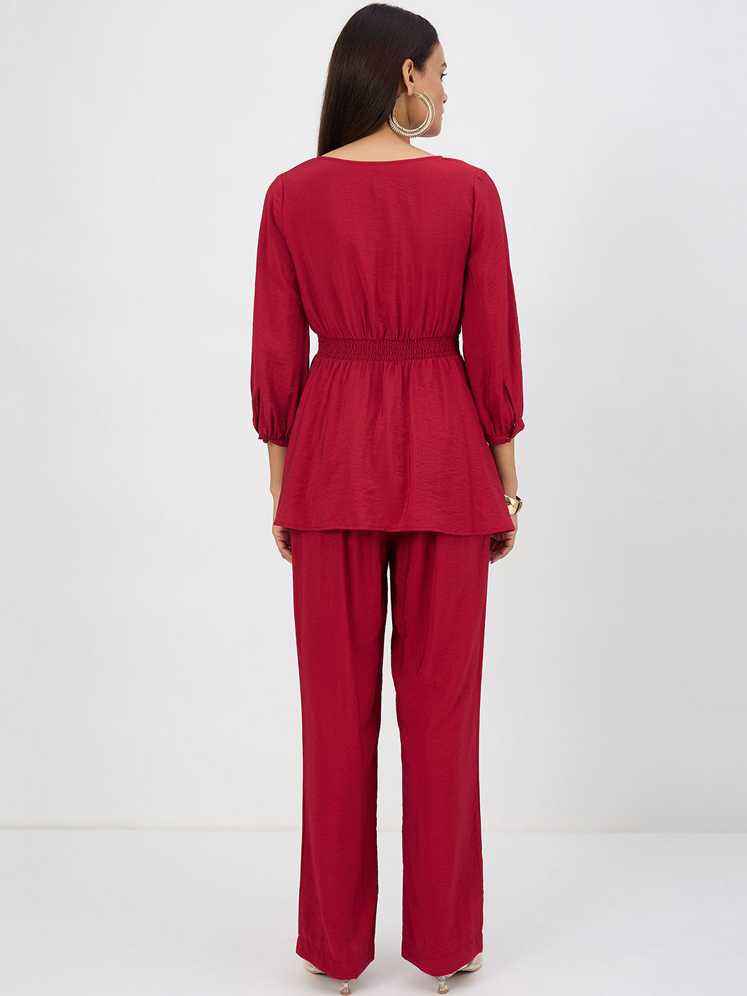 Cranberry Corset Detail Co-Ord