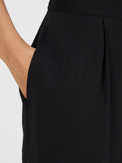 Black Asymmetric Button Down Co-Ord