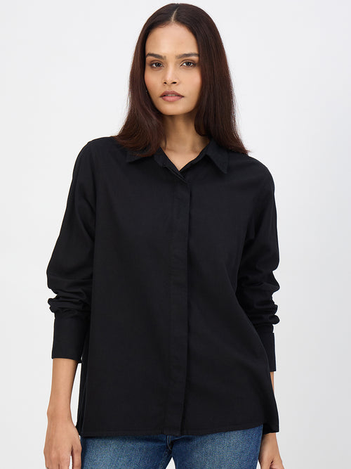 Black Denim Shirt