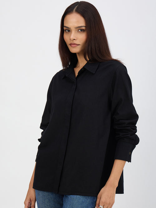 Black Denim Shirt