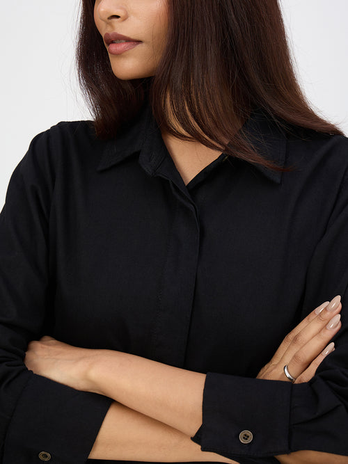 Black Denim Shirt