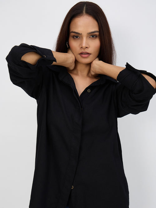 Black Denim Shirt
