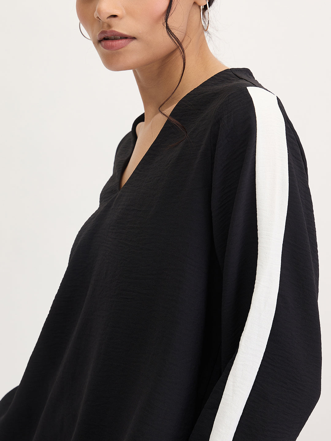 Black And White Colorblock Co-Ord Set