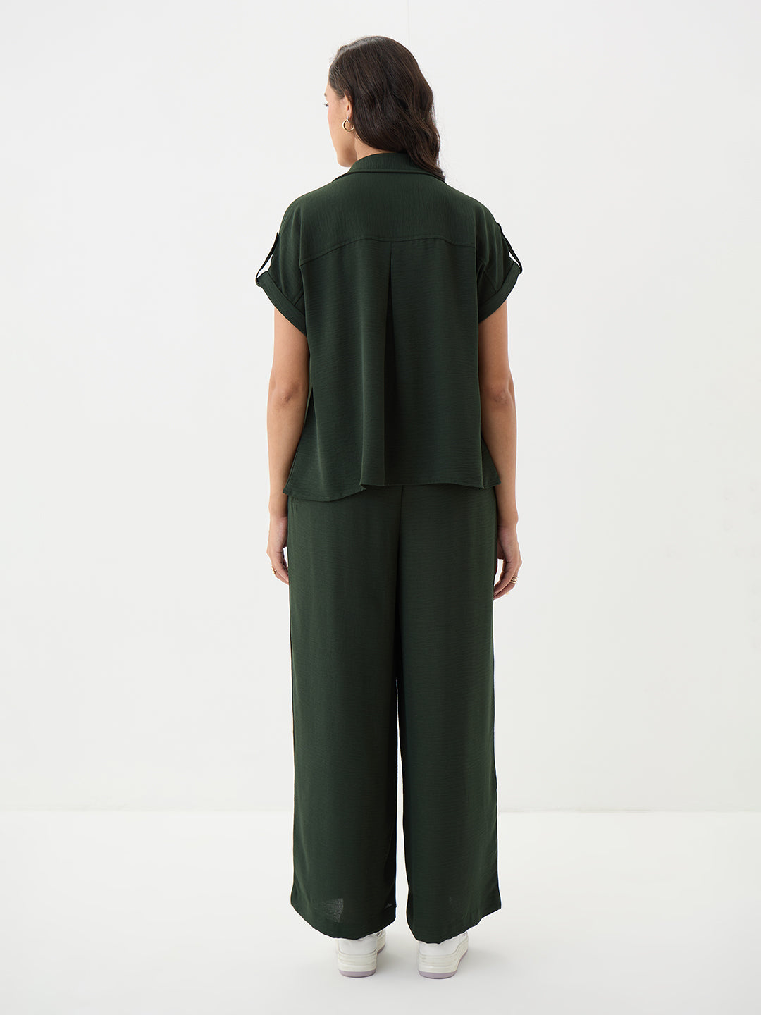 Bottle Green Dual Pocket Co-Ord Set