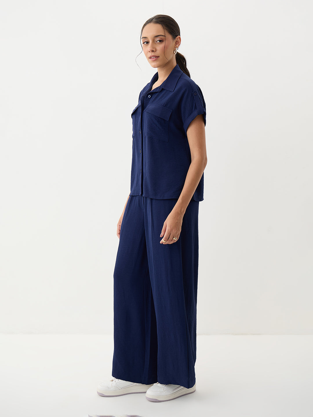 Navy Dual Pocket Co-Ord Set
