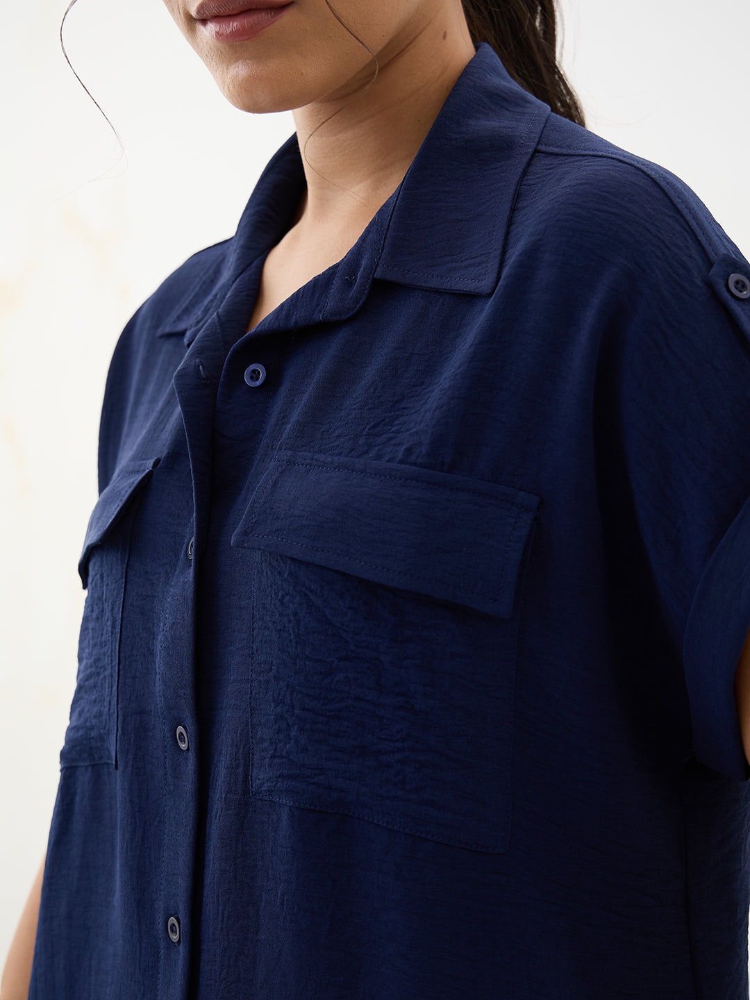 Navy Dual Pocket Co-Ord Set