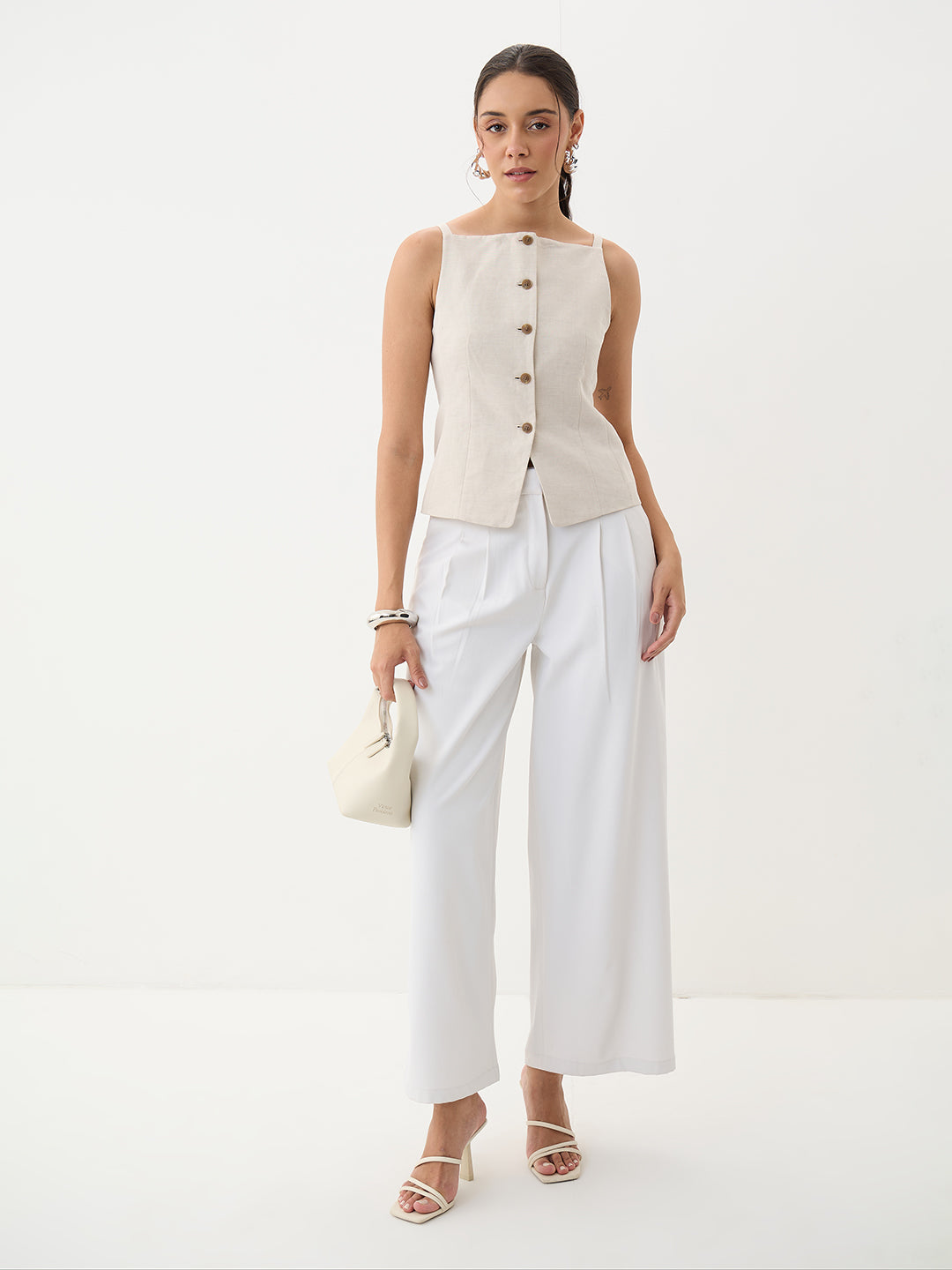 White Day To Dusk Wide Leg Pants
