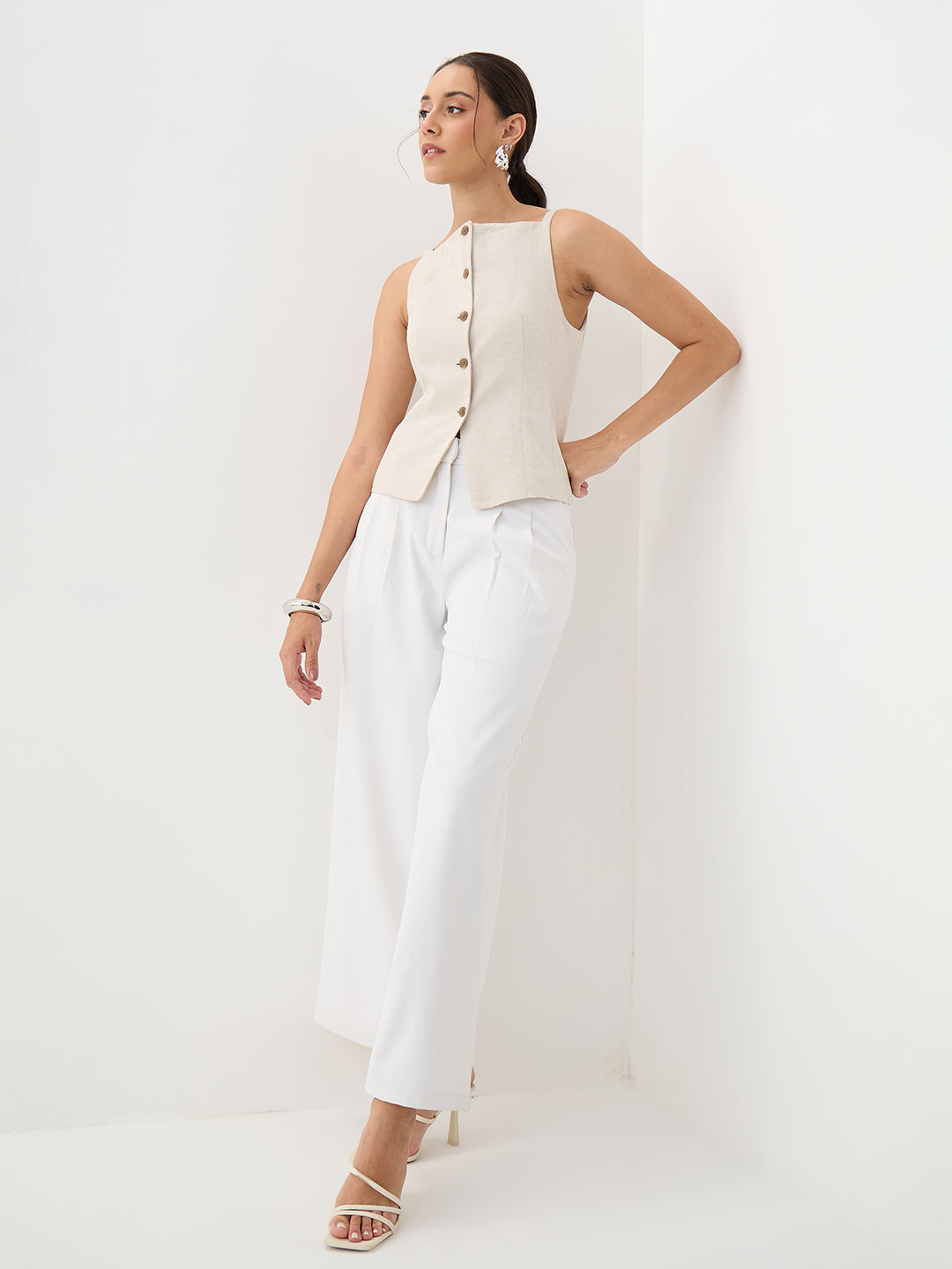 White Day To Dusk Wide Leg Pants