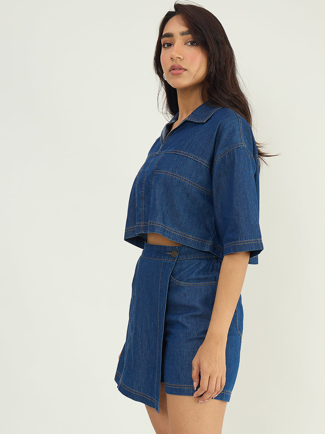DenimLite Navy Skort Co-ord