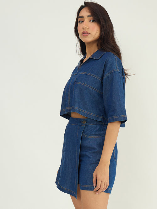 DenimLite Navy Skort Co-ord