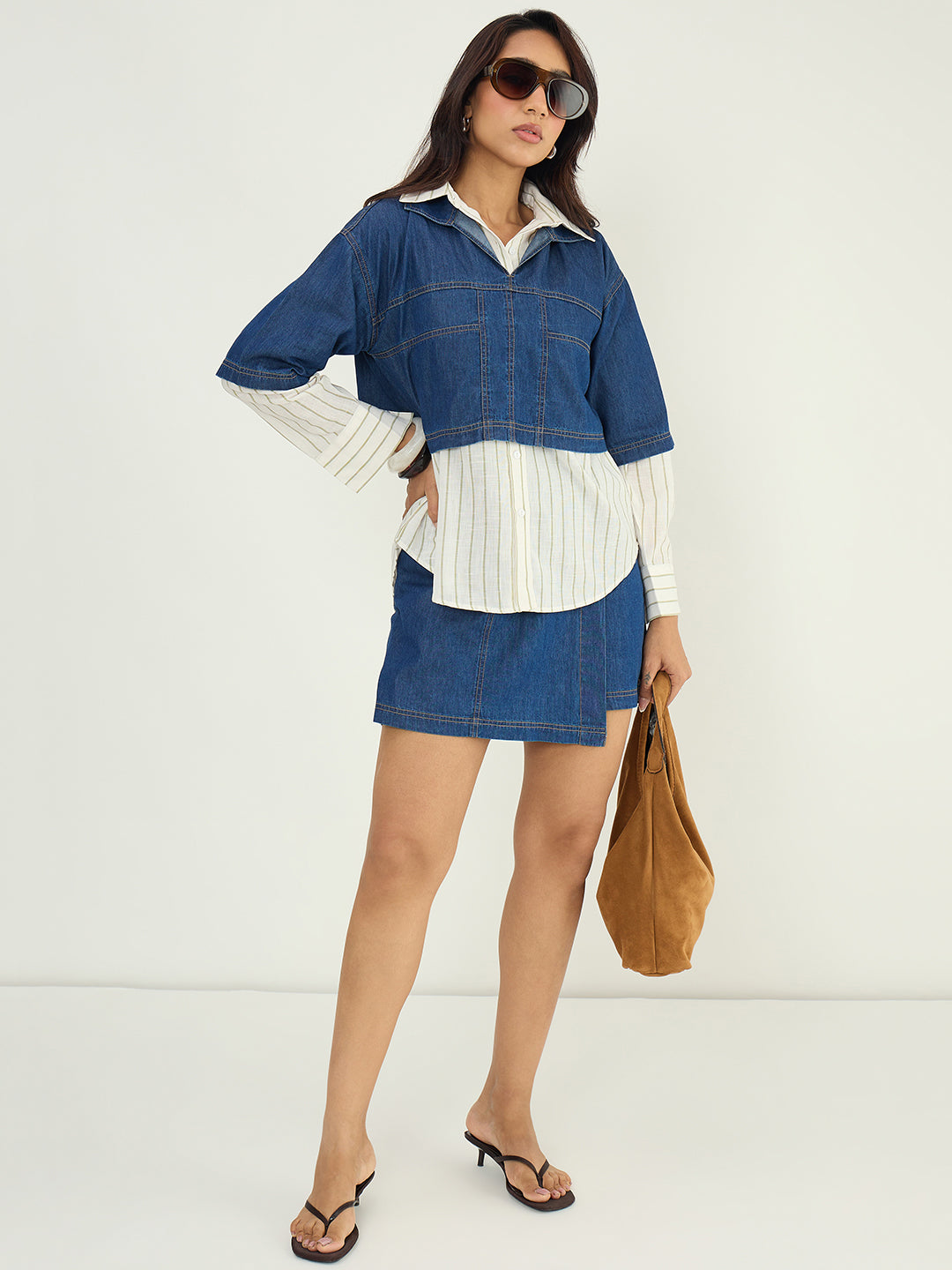 DenimLite Navy Skort Co-ord