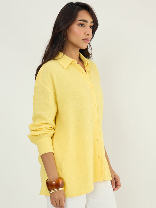 CloudComfort Gauze Yellow Shirt