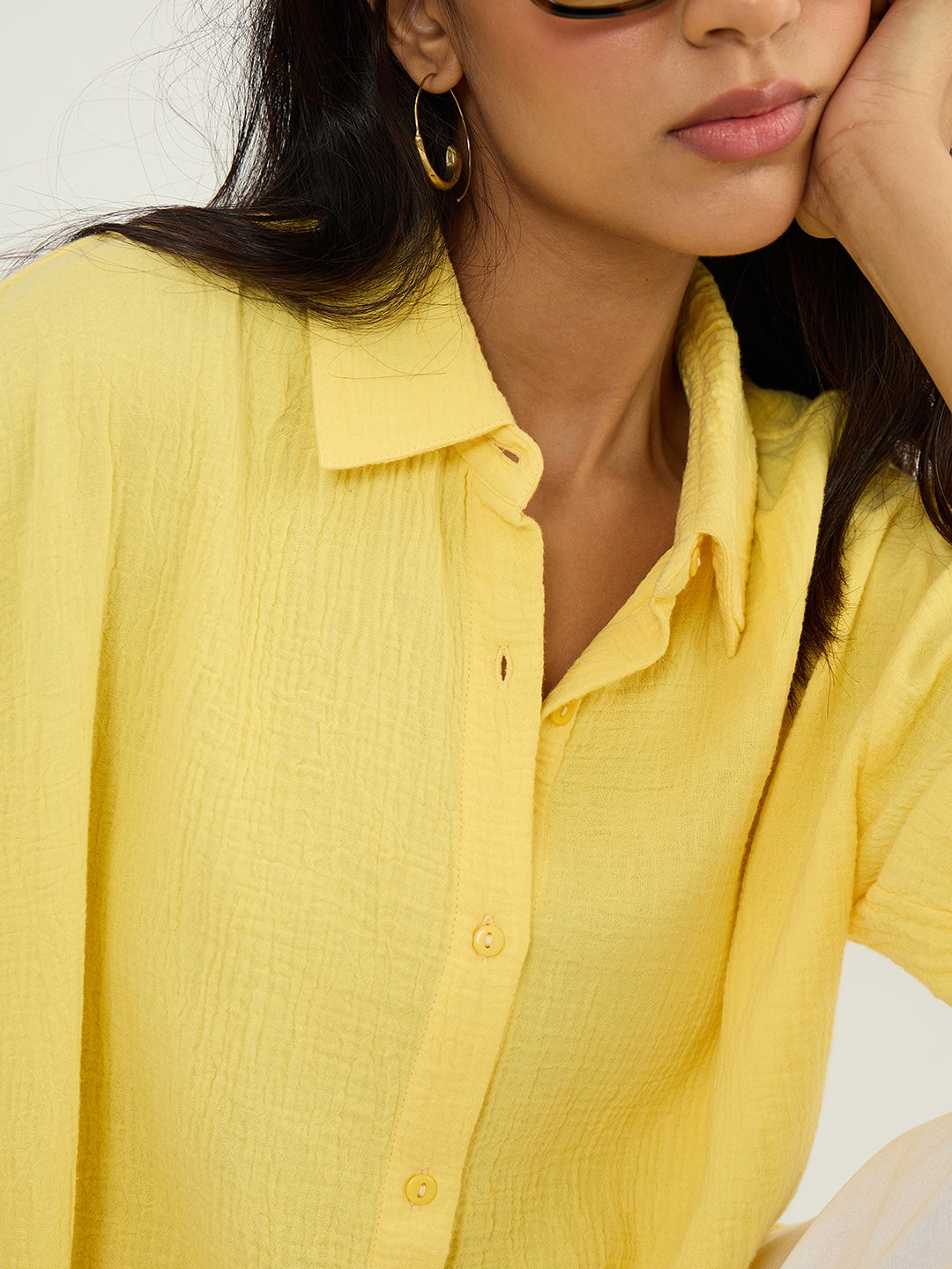 CloudComfort Gauze Yellow Shirt