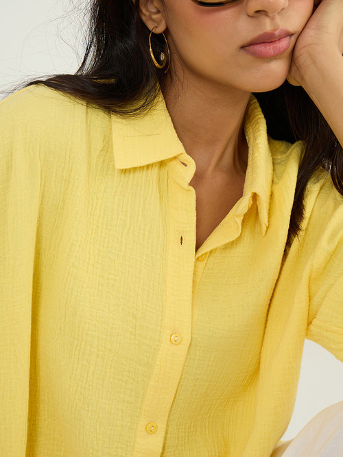 CloudComfort Gauze Yellow Shirt