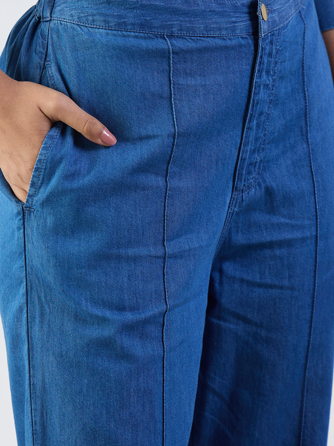 Mid Blue Shirt Denim Co-Ord