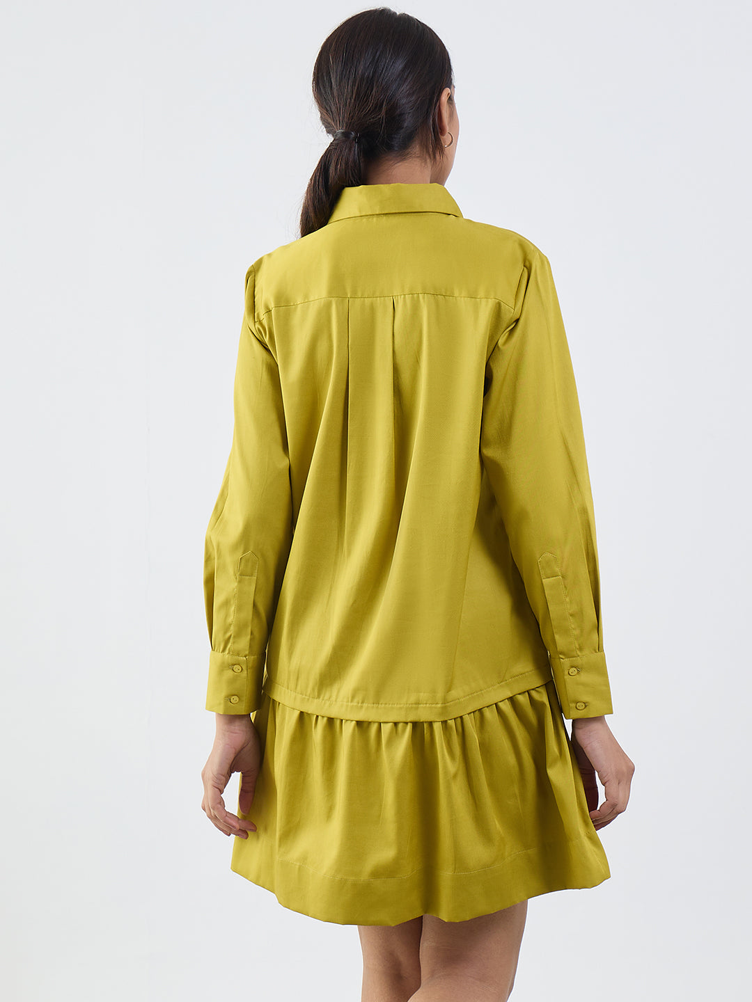 citrine-green-cotton-shirt-mini-dress-ff-7446