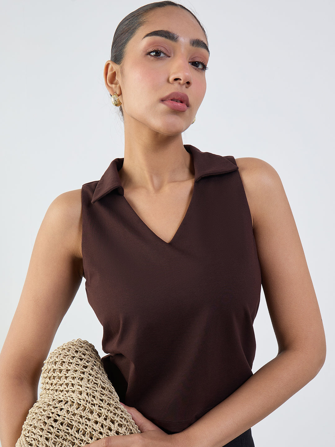 coffee-brown-knit-collared-top-fzk-7334