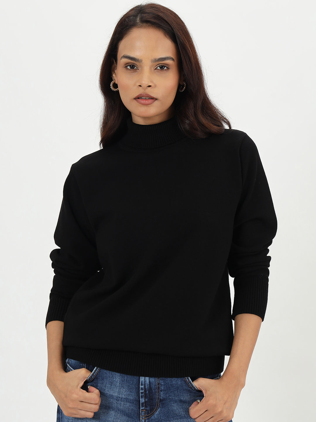 Black Turtle Neck Sweater
