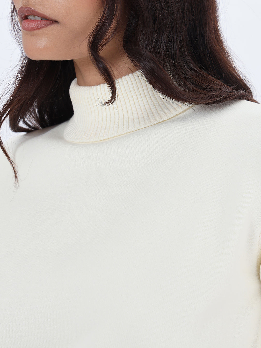 Ivory Turtle Neck Sweater