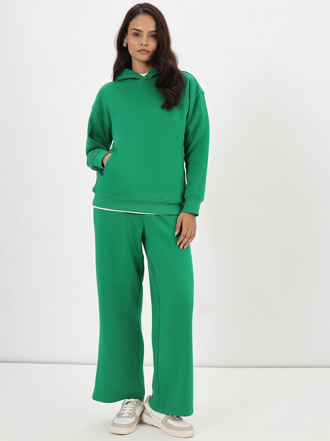 Bright Green Fleece Hoodie