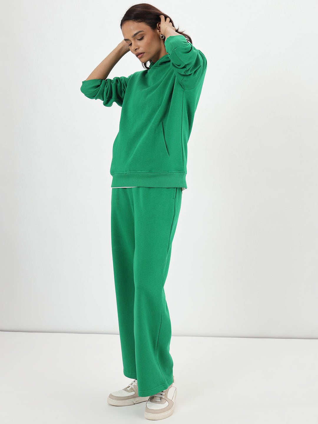 Bright Green Fleece Hoodie