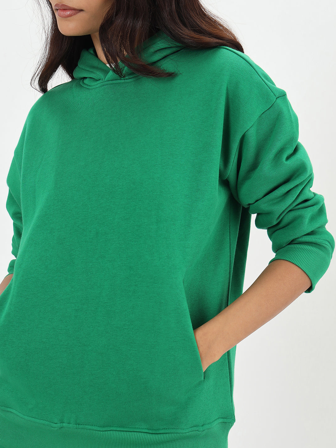 Bright Green Fleece Hoodie