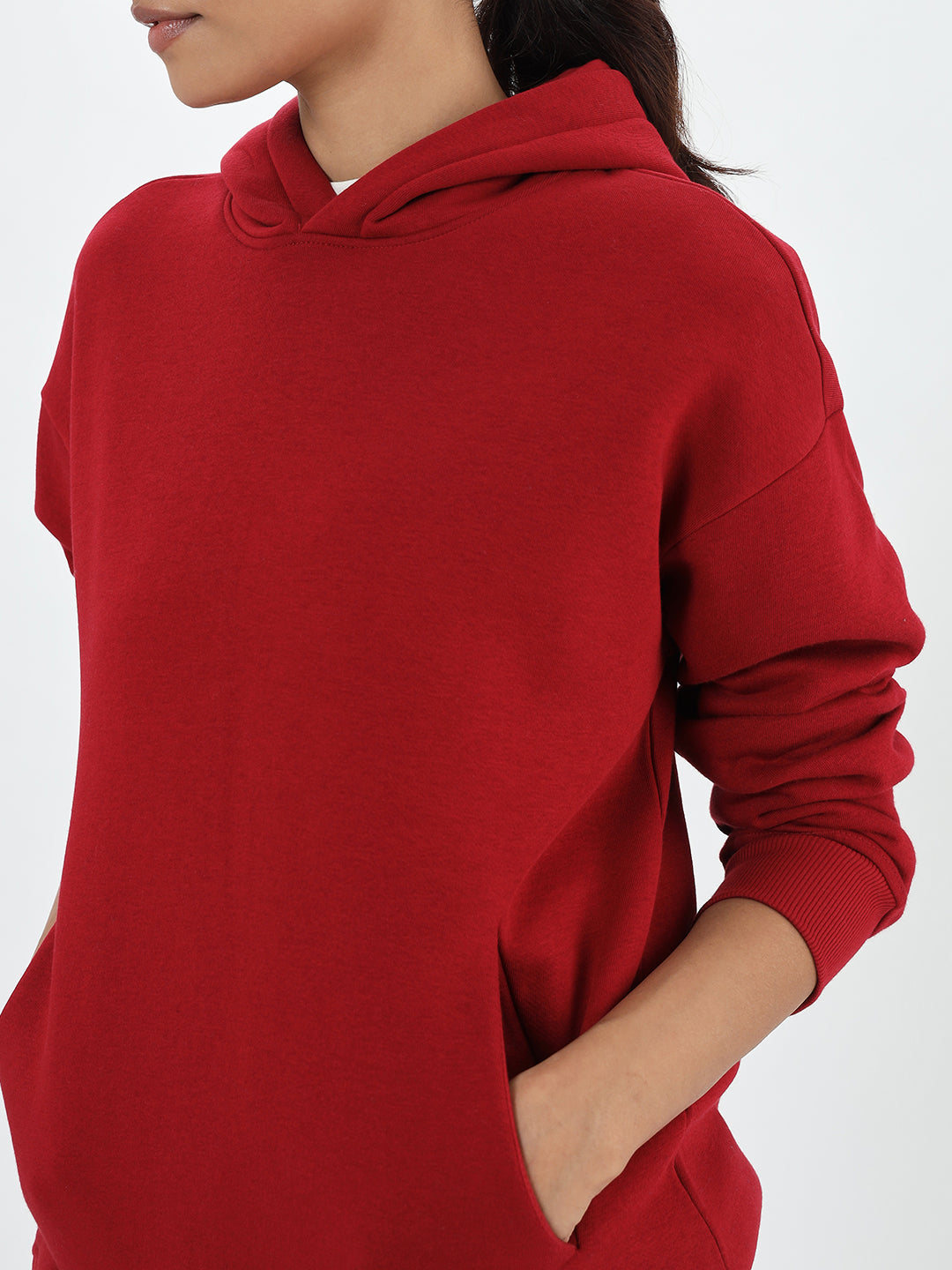 Red Fleece Hoodie