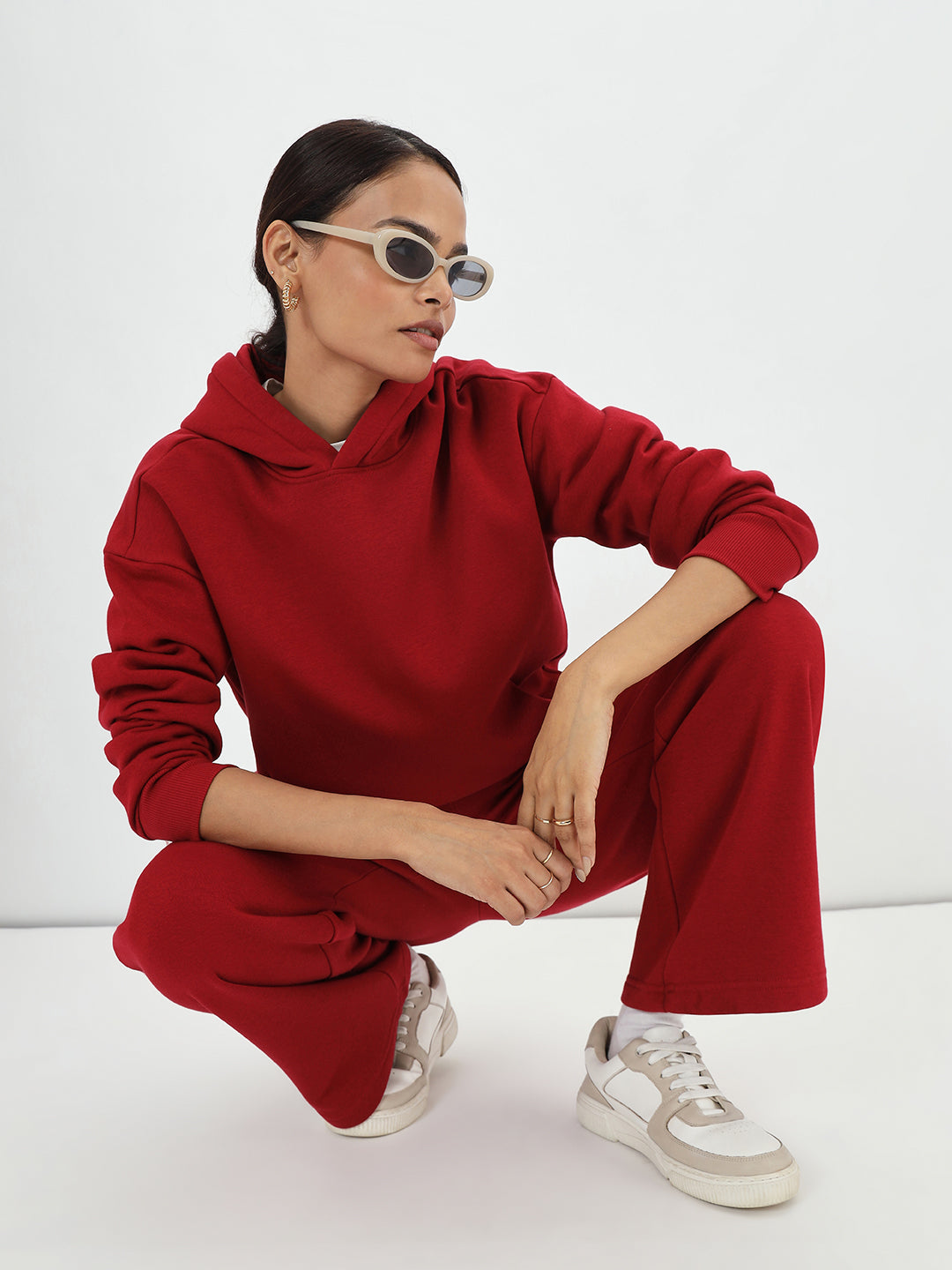 Red Fleece Hoodie