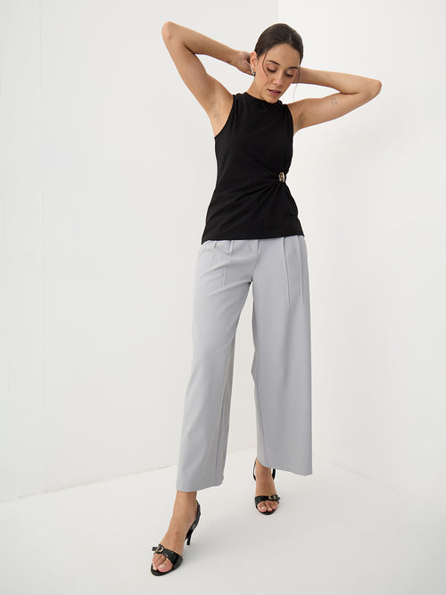 Slate Grey Day To Dusk Wide Leg Pants